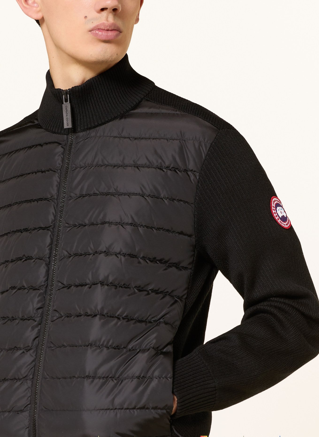 CANADA GOOSE Strickjacke HYBRDIGE im Materialmix