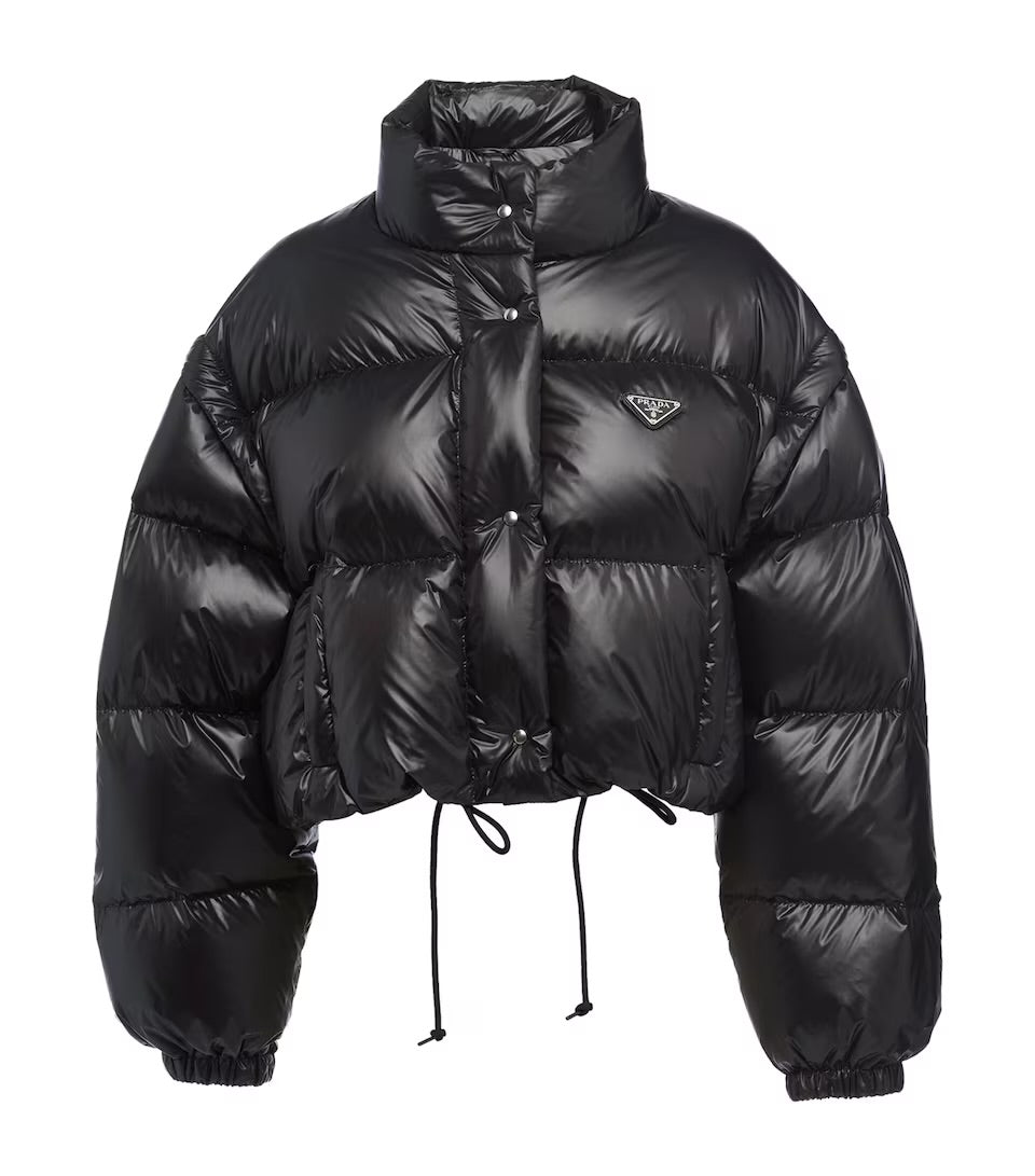 TRIANGLE SHINY JACKET BLACK