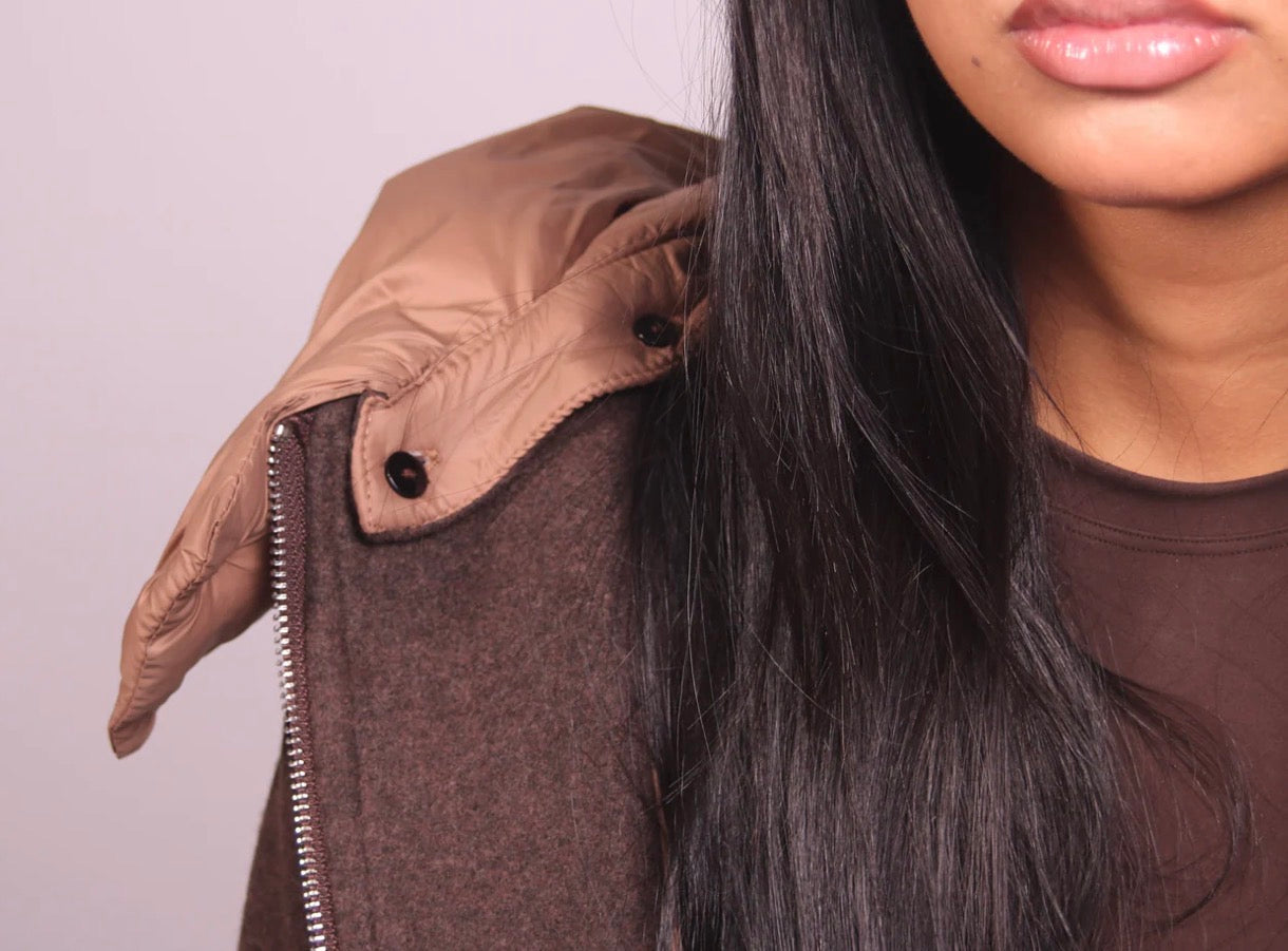 REMOVE BROWN JACKET