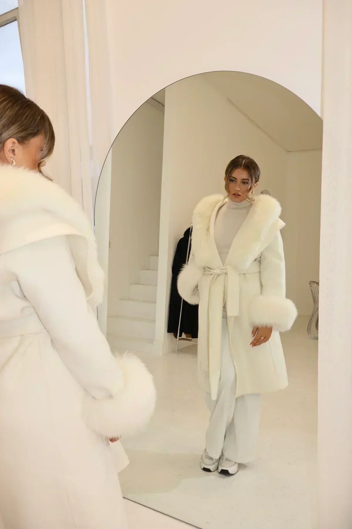 LUNEA LUXE LONG COAT WHITE