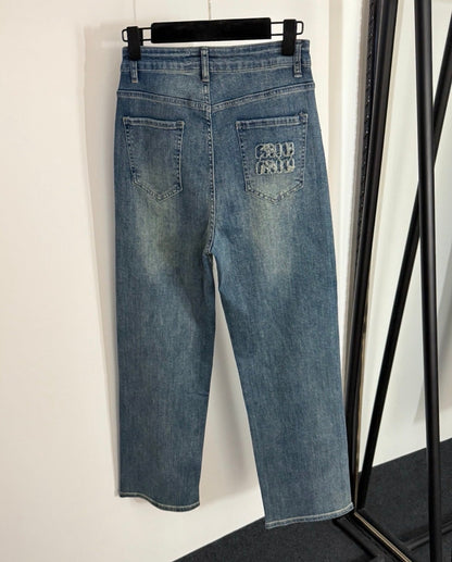 MIUE GLITZER JEANS
