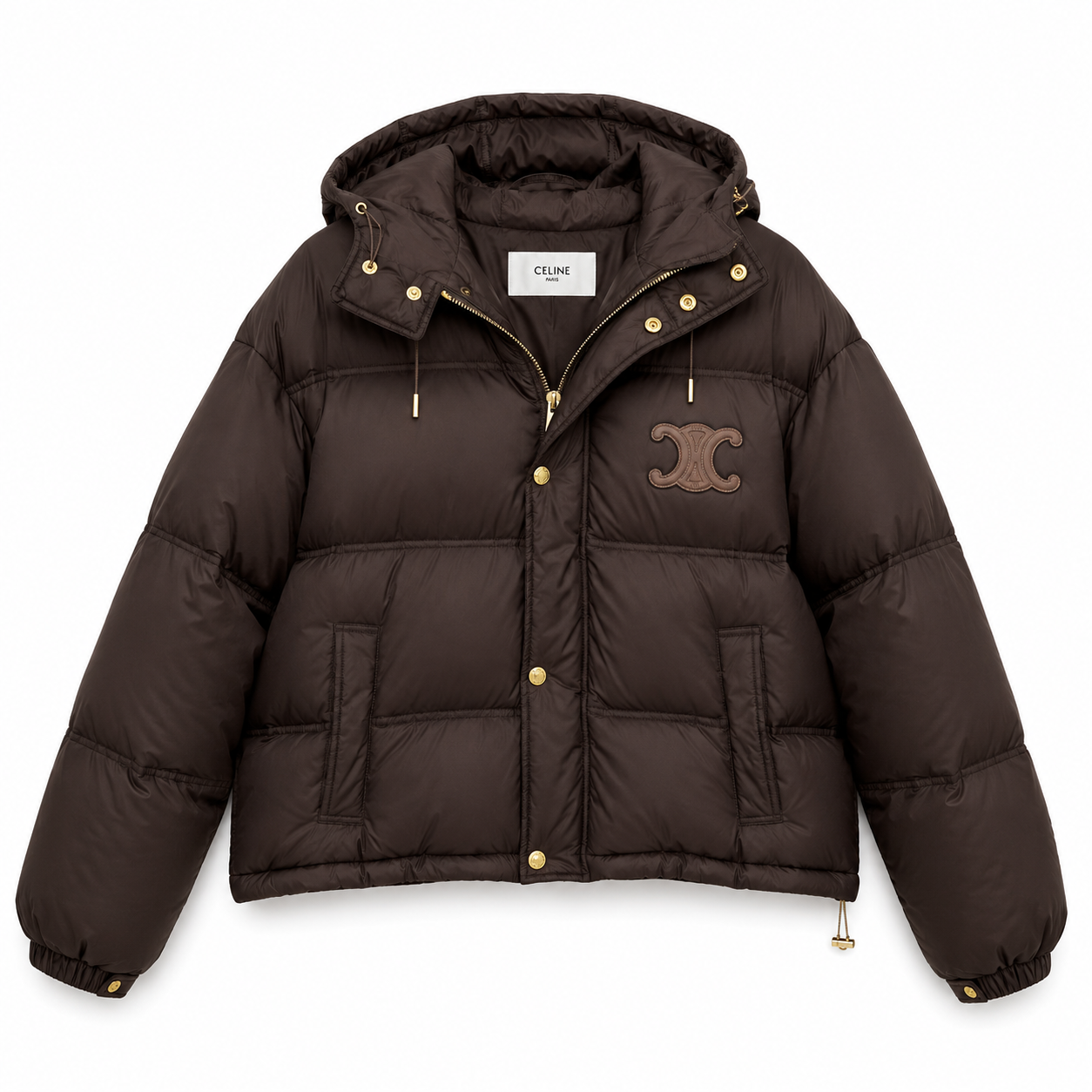 Brown detachable Puffer Jacket